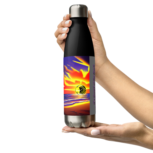 Sunset Beach - Stainless Steel Water Bottle